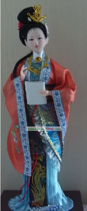 Handmade Peking Silk Figurine Doll - Jia Yinchun in Dream of the Red Chamber
