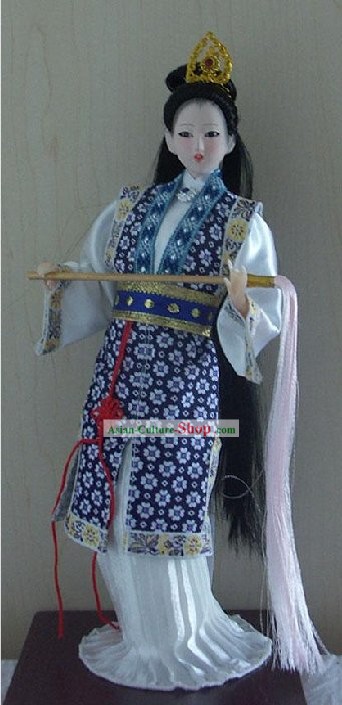 Handmade Pechino figura bambola di seta - Miao Yu nel Sogno della camera rossa