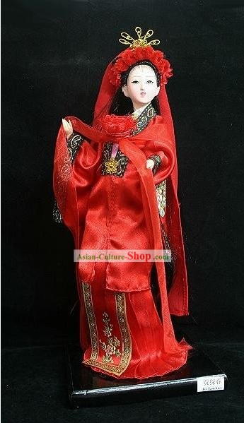 De seda hecho a mano Pekín figura muñeca - Jia Tanchun en El sueño del pabellón rojo