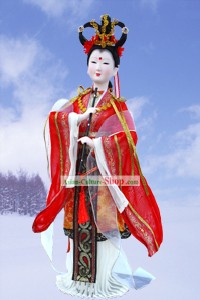 Handmade poupée figurine soie de Pékin - Fairy flûte