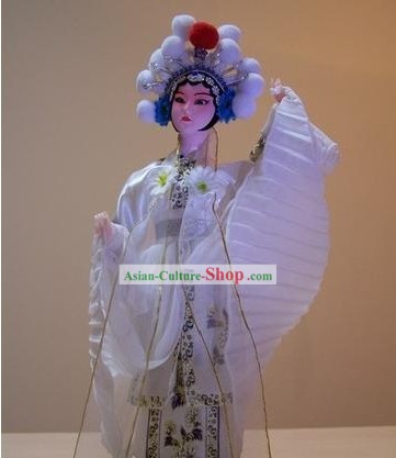 De seda hecho a mano Pekín figura muñeca - Legend Serpiente Blanca