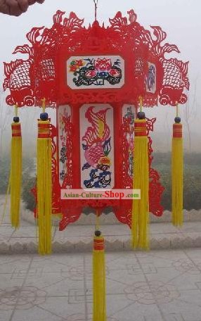 24 pouces de large palais chinois Papercut Lanternes