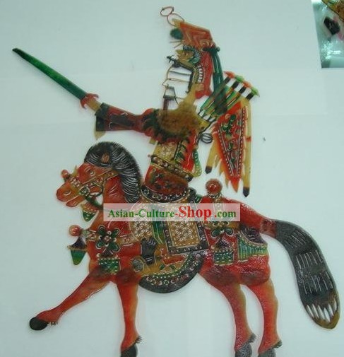 劉備 - シャドウプレイ彫中国の伝統ハンド