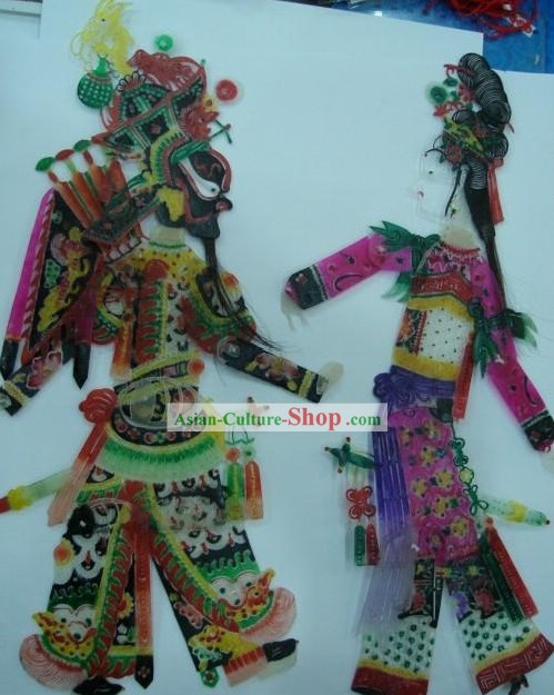Tradicional china tallada a mano Shadow Play - Amor Eterno