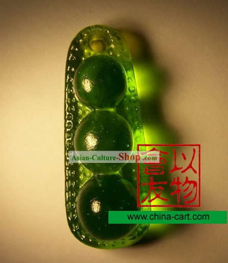 중국어 클래식 고대 방법 컬러 유리 - 분실 콩