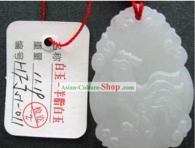 Chinesische Top Yang Zhi Jade Zodiac Huhn Charm Sammlerstück