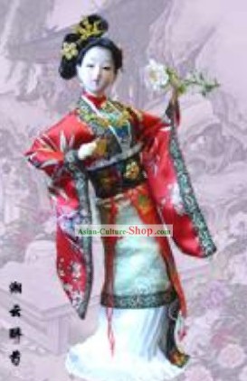 Handmade poupée figurine soie de Pékin - Shi Xiangyun au Rêve de la Chambre Rouge