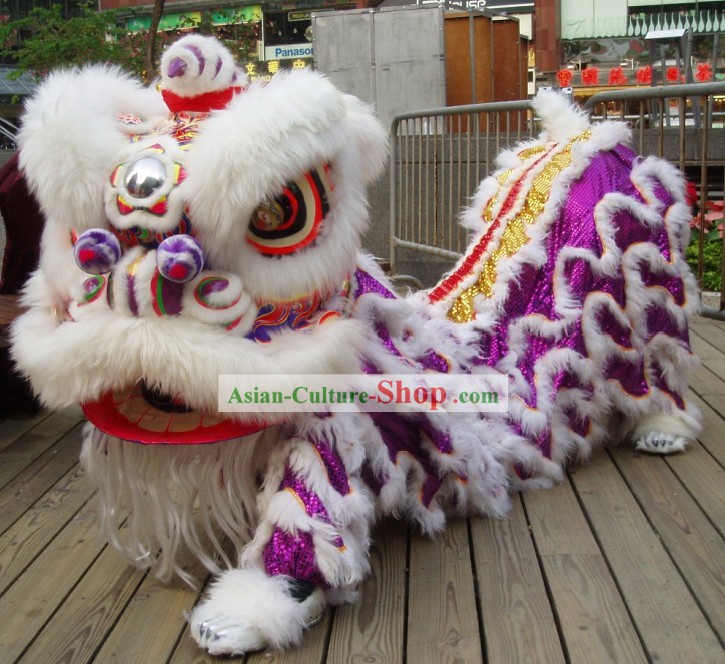СИЛОЙ конкурса празднование Фестиваля и парад китайской шерсти льва танца Костюм Комплекте