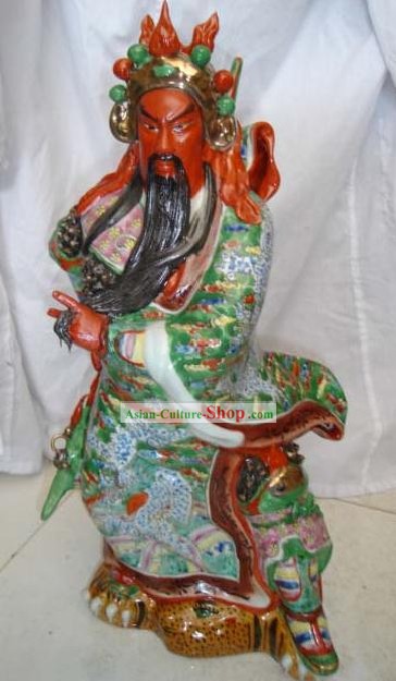 China Jingde coloridas cerámicas Gwan Estatua de Falun