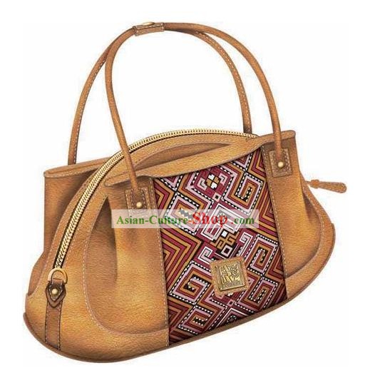 Hand Made und bestickt chinesischen Miao Minority Handtasche für Damen - Desert