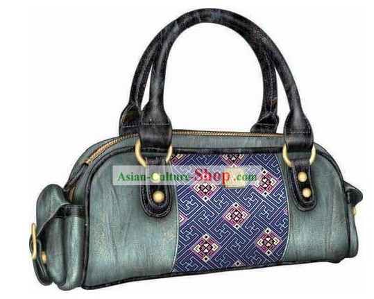 Hand Made und bestickt chinesischen Miao Minority Handtasche für Frauen - Clove