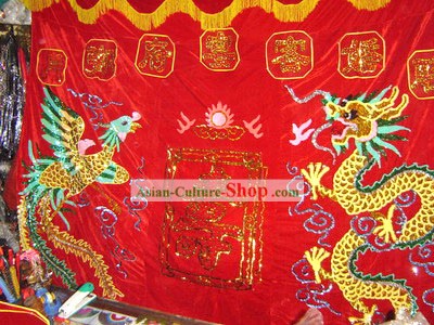 Cinese tradizionale Dragon Phoenix Wedding Sfondo