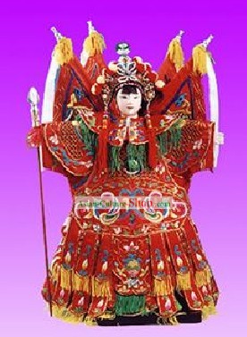Cinese classico originale Puppet artigianale a mano - Mu Guiying