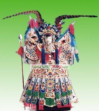 Cinese classico originale mano marionetta Artigianato-Mu Guiying