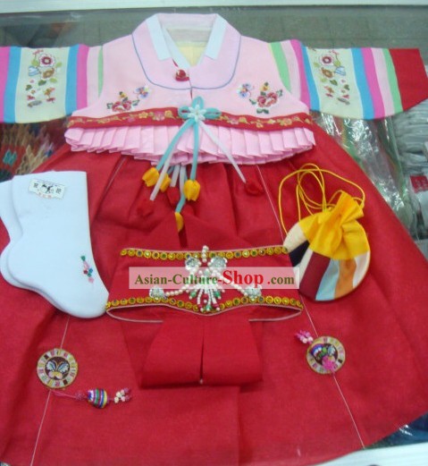 어린이를위한 한국 전통 수제 한복