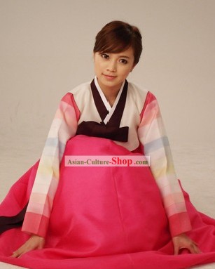 Korean Classic 100 Percent Handmade Korean Hanbok Tang Dress-Palace Beauty