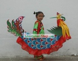 Китайский традиционный ручной работы Костюмы Phoenix для детей