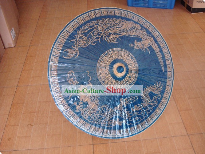 Traditionnelle chinoise Plage Handmade, pluie et soleil dragon Umbrella