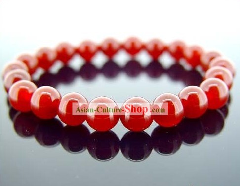 Kai Guang Feng Shui-Rouge chinoise Agate bracelet (éviter le mal)