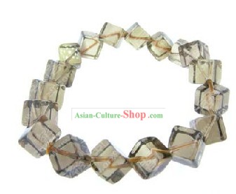 Kai Guang Feng Shui chinois bracelet en cristal couleur thé (sain et heureux)