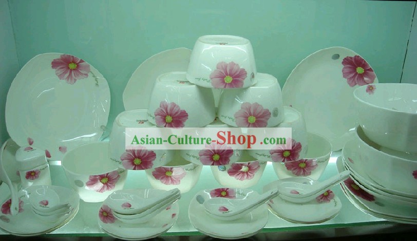 Classico cinese Jing De Zhen Ceramica 56 pezzi set da tavola
