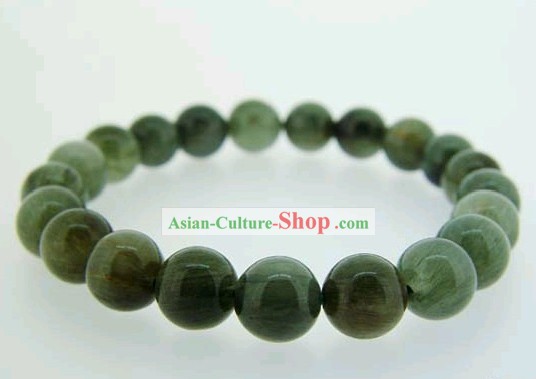 Bracelet classique chinoise cristal vert (être confiant et décisif)