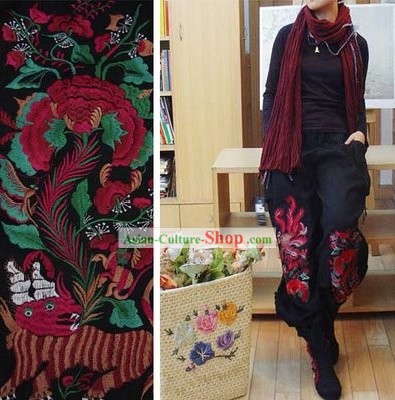 Suprême chinoise coton traditionnel Kylin chaud et pantalon de lin pour les femmes