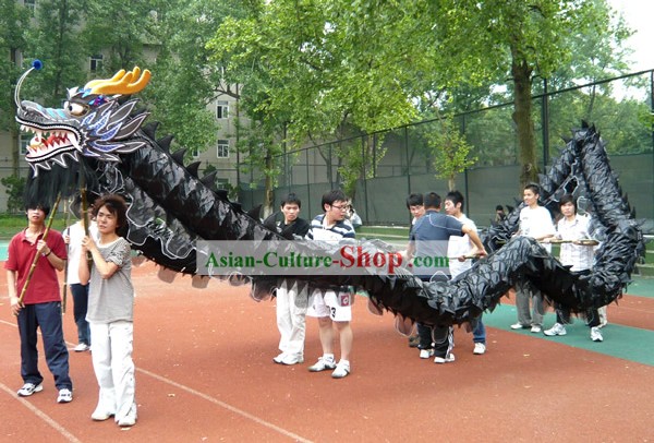 Cinese classico Shinning Attrezzature Dragon Dance set completo (nero)