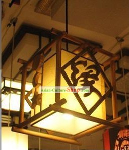 Chinesische klassische handgemachte Holz Decke Lantern - Yuan Fate