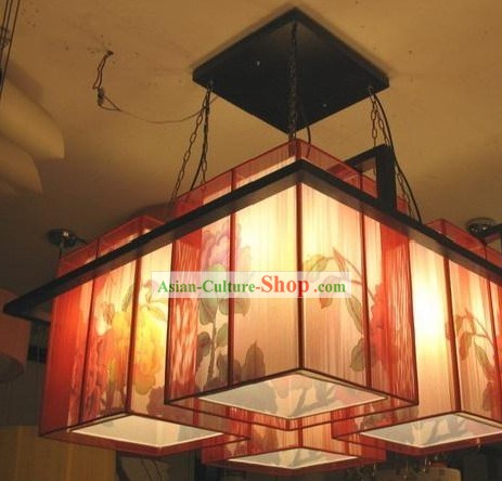 Atemberaubende chinesischen Large Peony Pergament Decke Lantern