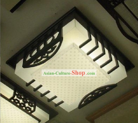 Cinese tradizionale fatto a mano Pergamena e soffitto in legno Lanterna