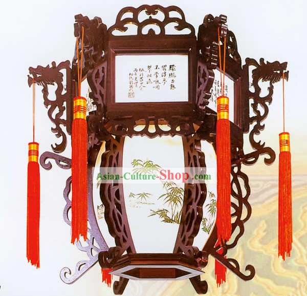 Paisaje chino clásico linterna palacio