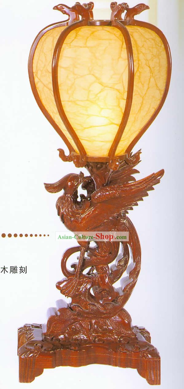 30 Inches Höhe Marvellous chinesischen Hand geschnitzt aus Holz Phoenix Gästezimmer Lantern