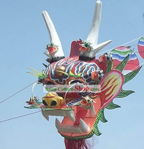 1969 Zoll Super Large chinesischen Hand gefertigt und bemalt Kite - 9 Dragons
