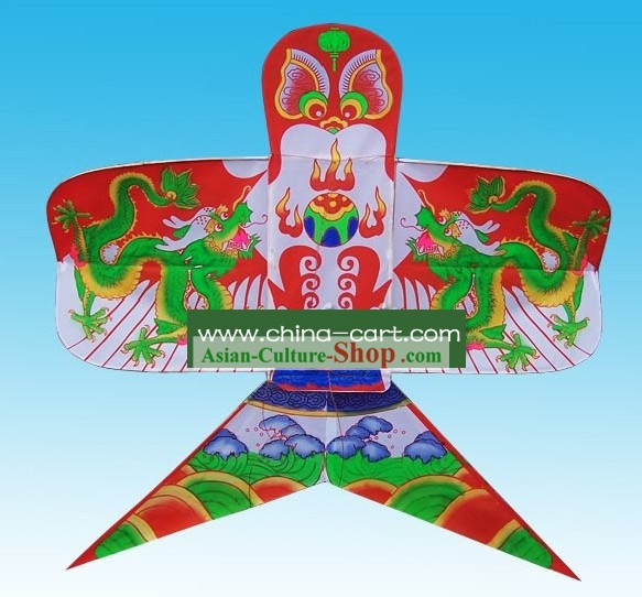 Mão chinês clássico Feitos Swallow Kite - Double Dragons