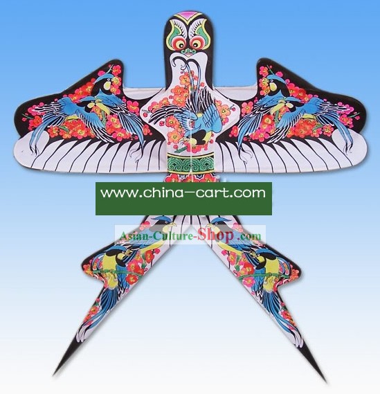 Mão chinês clássico pintado e Made Swallow Kite - Aves Playing with Plum