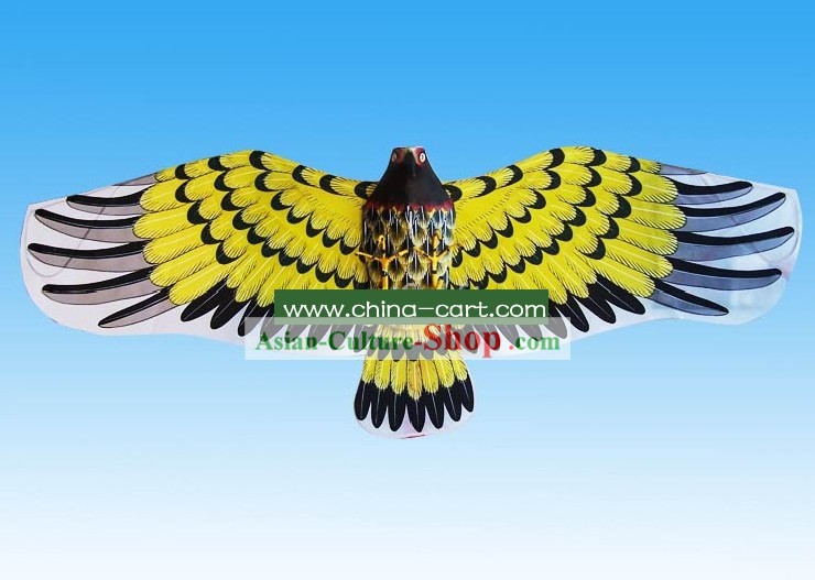 Mão Weifang Kite Feitos Tradicional Chinesa - Amarelo Águia