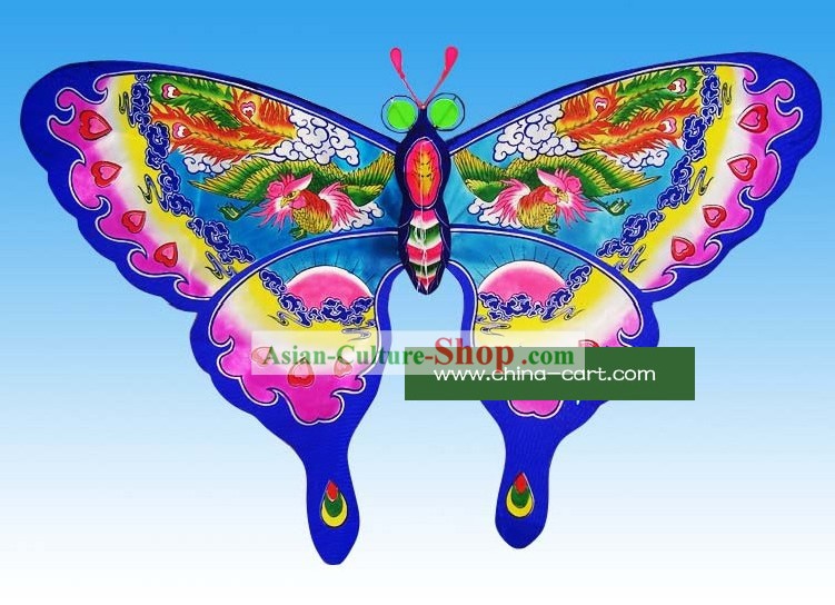 Chinese Traditional Weifang handbemalt und Made Schmetterling Kite - Phoenix