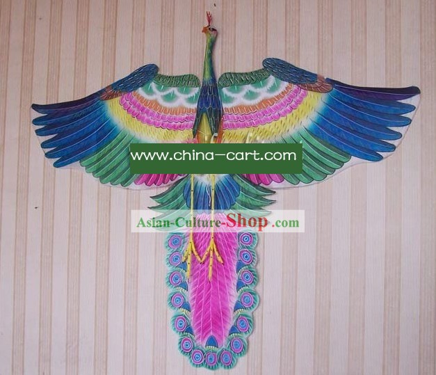 Chinese Traditional Weifang handbemalt und Made Kite - Peacock King