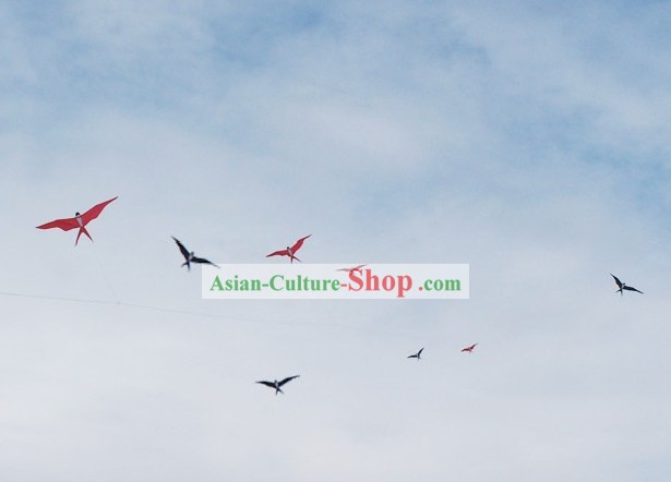 Einzigartige chinesischen Weifang handbemalt und Kite gemacht - 8 Swallows Gruppe