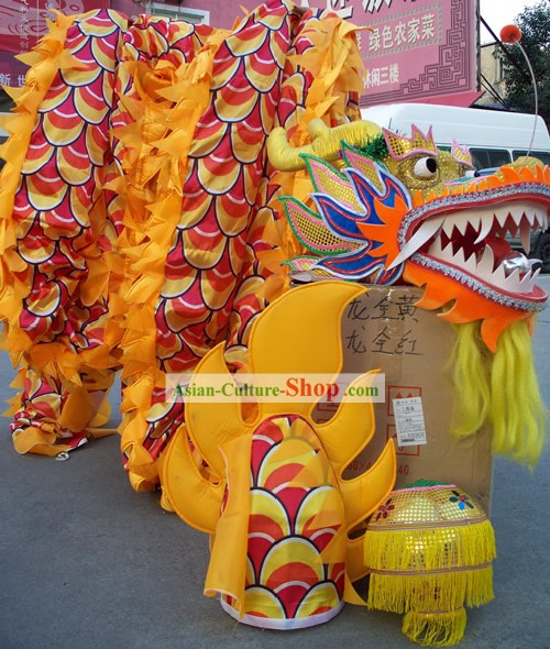 Concorrência e Parade Children Dragão Set Costume Dança Completa