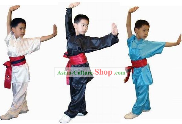 어린이를위한 중국어 전문 쿵푸 연습 유니폼