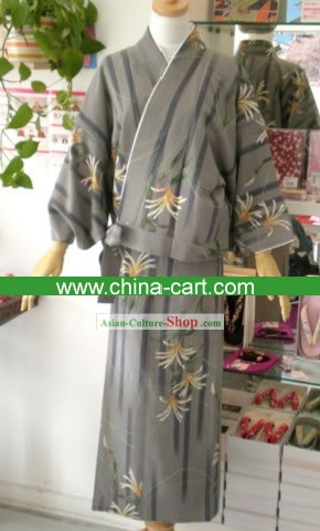 Tradicionais Antiga Grama Handbag Kimono japonês e Geta Conjunto completo