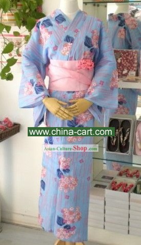Sac à main traditionnel kimono rose et pourpre fleuri japonais et Geta complet Set