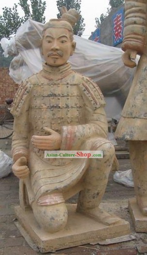 Xian classica Cotto guerriero in ginocchio (esattamente come l'antica)