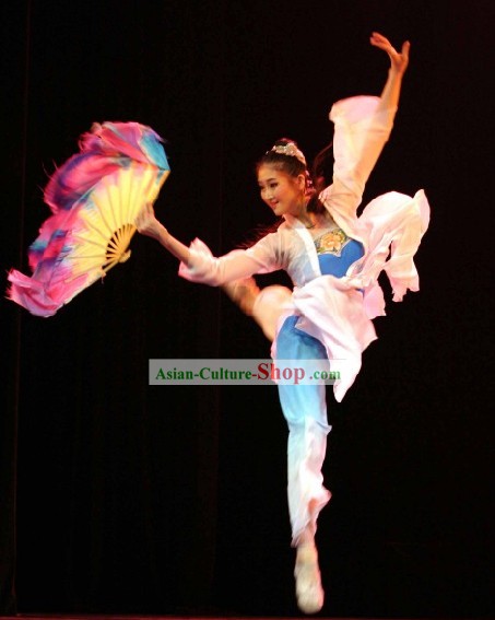 Китайские платья Танцы с вентилятором