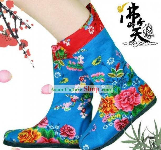 Традиционная китайская обувь ручная вышивка ткани