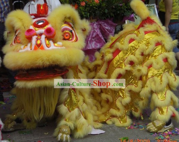 Bonne Fête Costumes Célébration Danse du Lion Complete Set pour les enfants
