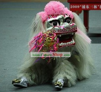 Tradizionali di Pechino lungo Yak Fur Leone costume di danza set completo