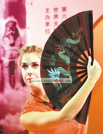 Tradicional Chinesa de Artes Marciais Fan preta